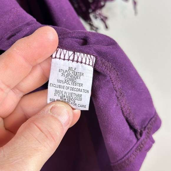 Notations xlarge purple 22 p2p 28” length soft great condition no flaws - Picture 4 of 6